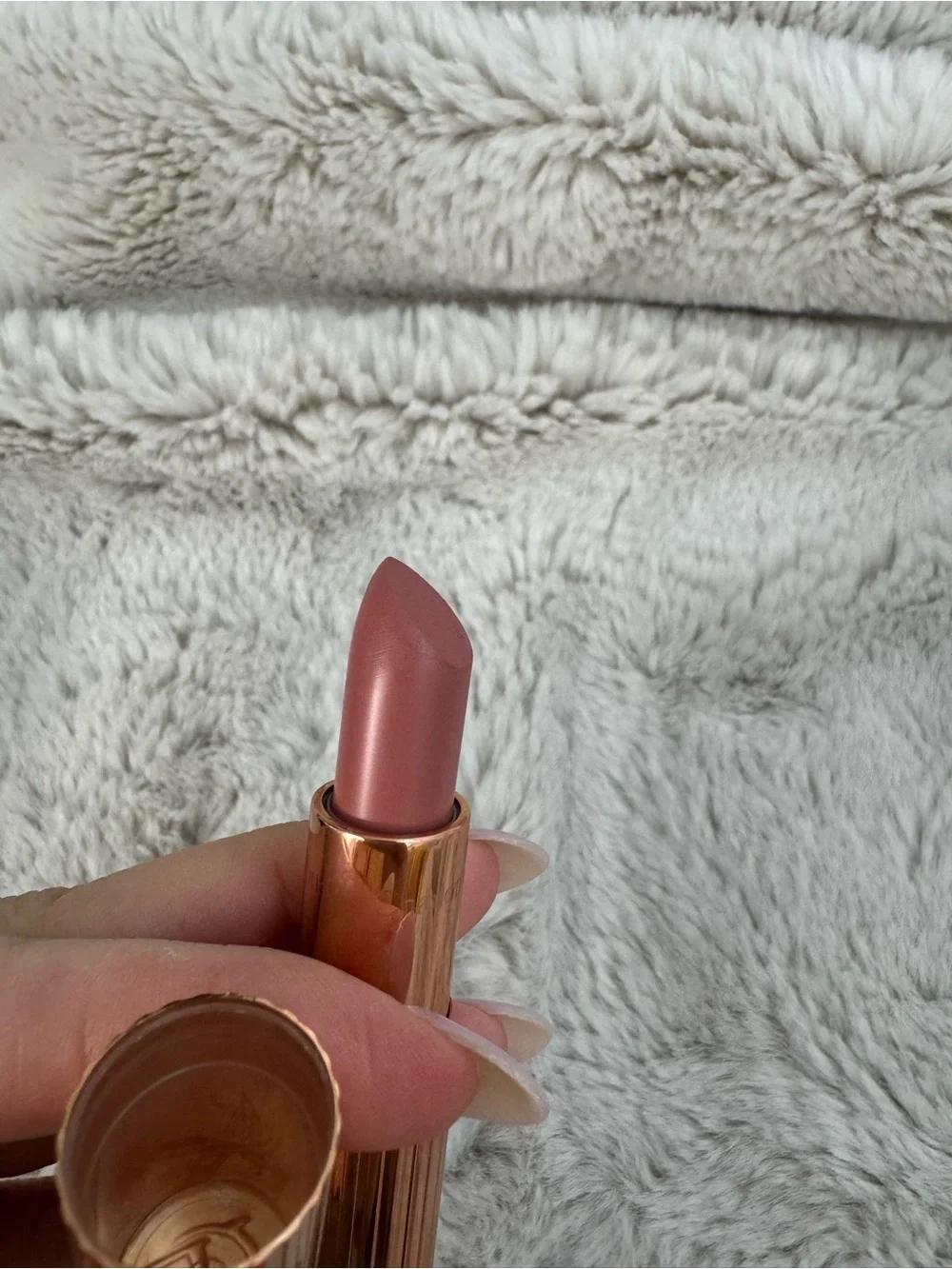 Charlotte Tilbury Satin Shine Lipstick — Pillow Talk Fair (Soft Pink)